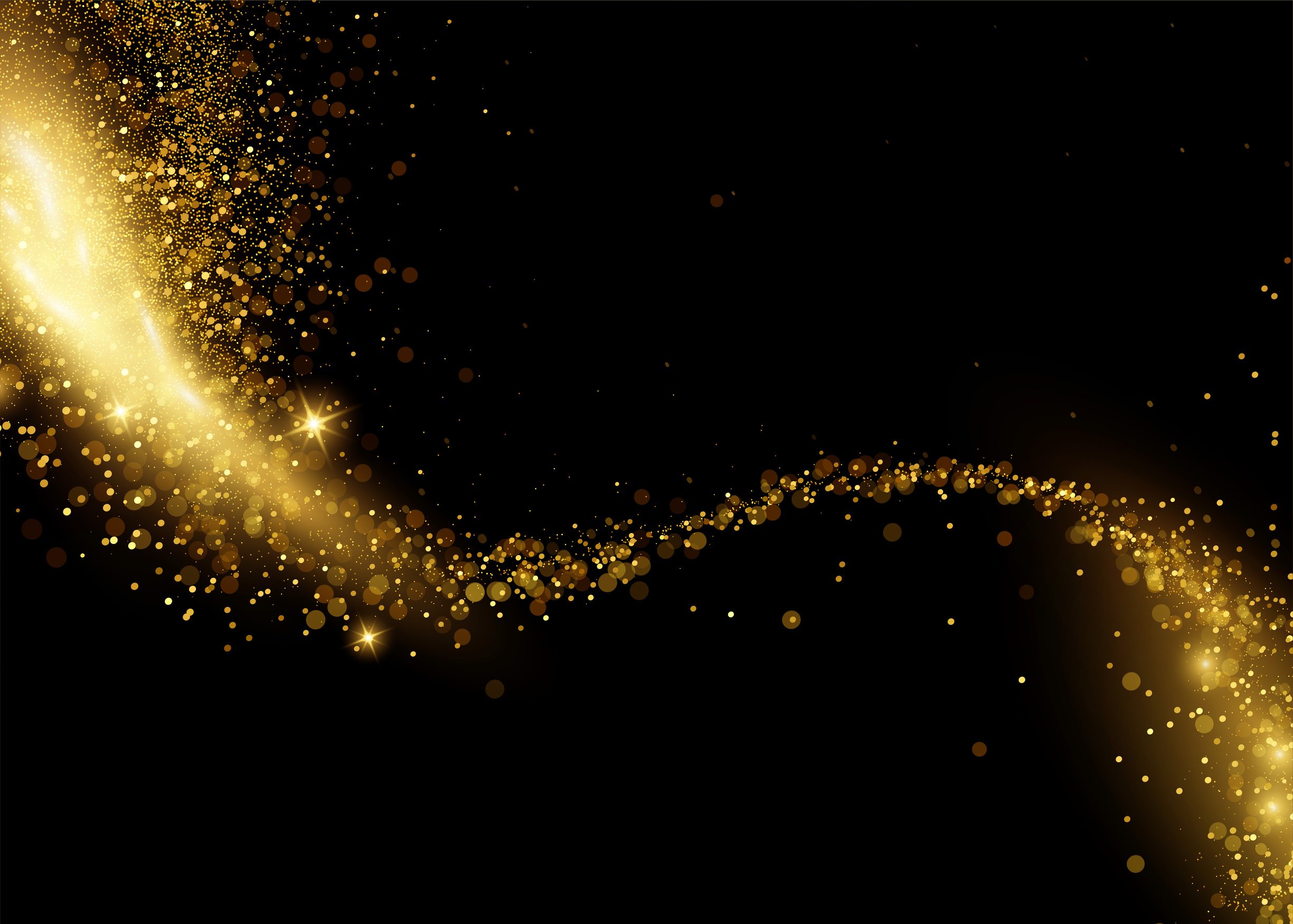 Black and Gold Abstract Background